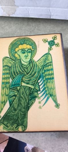 Set of 3 small plaques from Book of Kells is 14 x 10 CM. approx.