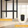 Bar Stools Set of 2, 66 cm Bar Stools, Bar Stools Caramel Brown Leather, 6 cm Thick Cushion Bar Chair, Kitchen Chairs with Metal Frame, Bar Chairs for Kitchen Image 4