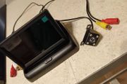 car reverse camera and monitor flip to close when need. All cables and easy to install on reverse positive cable and ground metal part of the car.