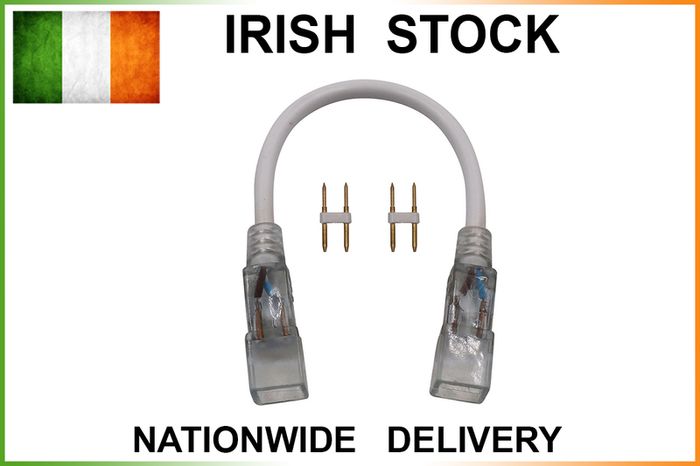 220V 6mm Single color LED Strip connector wire 20cm