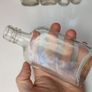 262 - Set of 5 Cork Top Vintage Universal Medicine Chemicals Clear Glass Decorative Collectible Bottles Image 2