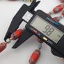 Antique Venetian Style Trade Glass & Stripe Skyblue Glass Beads Necklace Image 2