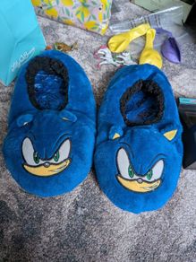 sonic the hedgehog slippers