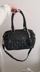 Leather bag REBECCA MINKOFF Morning After Satchel