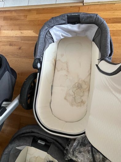 uppababy double pram / buggy and travel cot