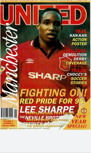 Man Utd 'UNITED' official magazines 1995