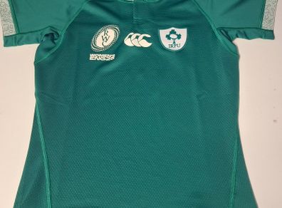 Ireland (with GPS Pouch) Women's Rugby Union World Cup Canterbury Jersey (Size 8) FREE POST