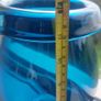 Stunning Vintage Oversized Hand-Blown Glass Brandy Balloon Vase With a Turnover Rim, In a Fantastic Petrol Blue with a Clear Stem and Foot, Perfect as a Hurricane-Style Candle Holder Image 9