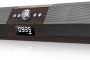 Computer Speakers Bluetooth Wireless: 110dB Deep Bass Vintage Mini Soundbars with Noise Filter Wooden PC Speakers with Sound Guide Port Stereo Desktop Speakers for PC|Laptop|Phone|TV|Tablet