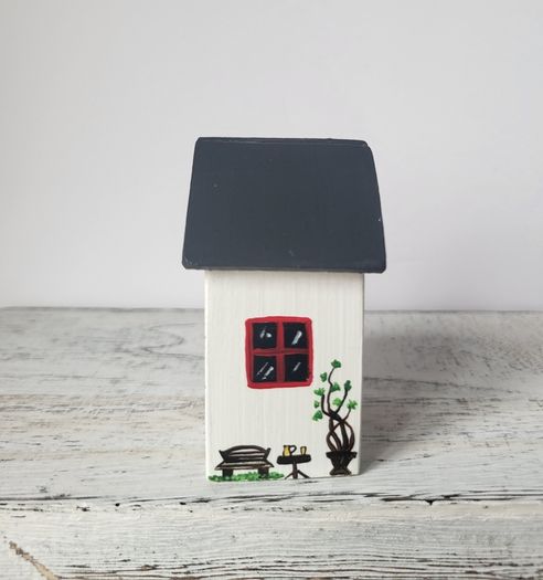 Handcrafted tiny wooden house!
