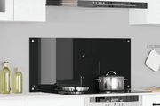 Kitchen Backsplash Black 110 x 50 x 0.6 cm