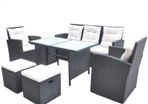 _Garden Furniture Set 18 Pieces Poly Rattan Dining furniture Set Garden Furniture Set