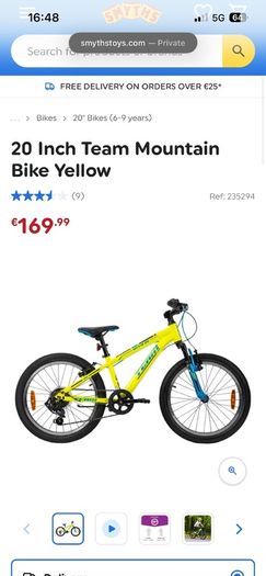 kids bicycle 20 inch