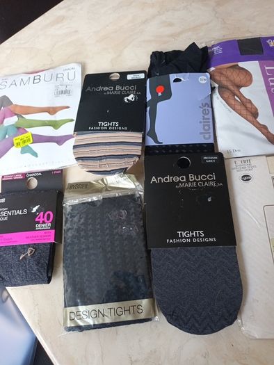 Ladies Tights- Different Colours & Styles X 12 Pairs.  Size -  Medium.   B.N.W.T.