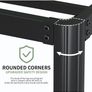 3ft Single Bed Frame with Rounded Corner Legs Image 4