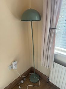 Sage Green Floor Lamp with Smart Bulb
