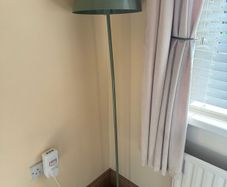 Sage Green Floor Lamp with Smart Bulb
