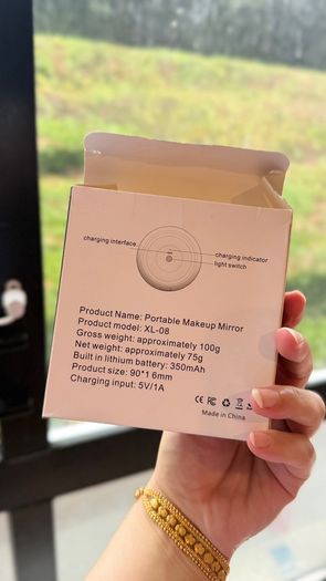 Portable LED mirror