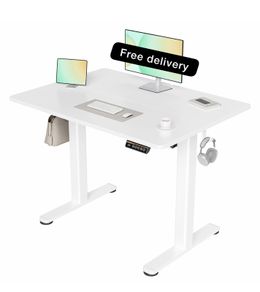Electric Standing Desk, Adjustable Height Stand up Desk, 100x60 cm