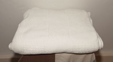 White 100% Cotton Throw