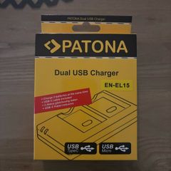 Nikon Patona Dual USB charger EN-EL15C EN-EN-EL15B battery