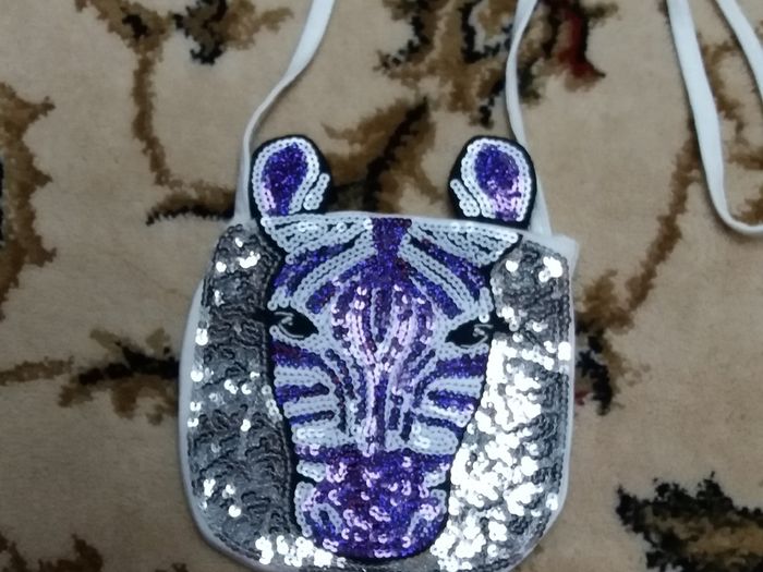 Toy girls small zebra pouch bag
