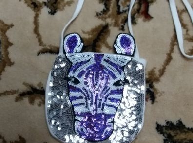 Toy girls small zebra pouch bag
