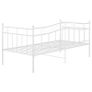 Sofa Bed Frame White Metal 90x200 cm Image 5
