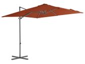 Cantilever Umbrella  Cantilever Umbrella with Steel Pole Terracotta 250x250 cm