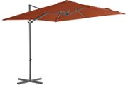 Cantilever Umbrella  Cantilever Umbrella with Steel Pole Terracotta 250x250 cm