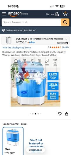 Portable Washing Machine / Dryer (unused)
