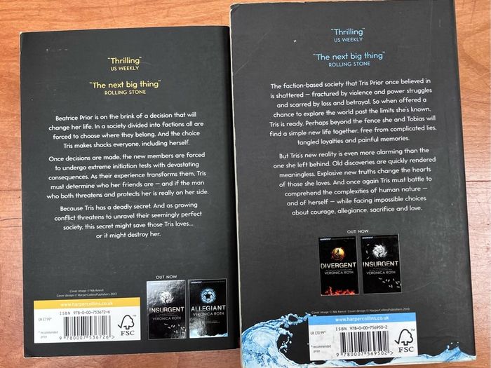 Divergent & Allegiant, Books 1&3 by Veronica Roth