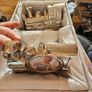 Silver Plated Christening Train and Frame Image 3