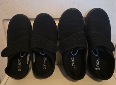 Girl's school plimsolls sizes UK 10 & UK 11