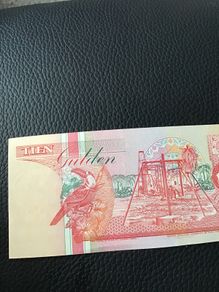 Rare Suriname Banknote 10 Gulden