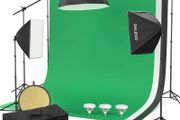 Photography lights and backgrounds