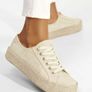beige platform espadrilles sike uk 2 and half Image 3
