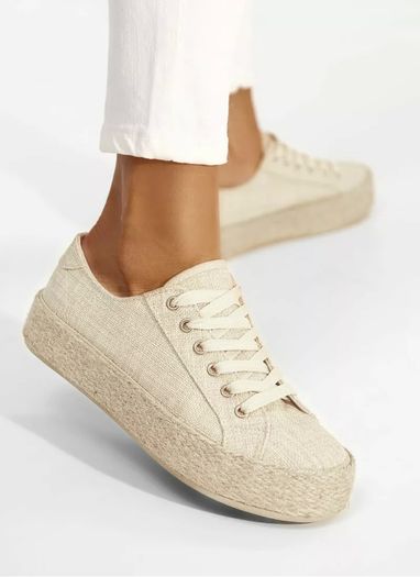 beige platform espadrilles sike uk 2 and half