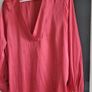 M&S coral blouse with gold cuff button Sz 16 (Fit 12-14UK) Image 6