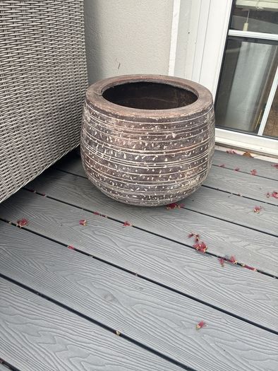 Large heavy garden planter
