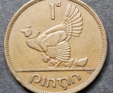 Ireland 1941 Penny 1d coin