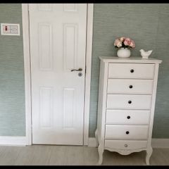 White Tallboy Chest of Drawers