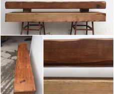 Stained Timber Beams