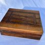 Antique Olive Wood Box - Jerusalem - Holy Land Souvenir 1920s-30s Image 4