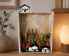 handmade frame with dry flowers!