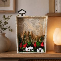 handmade frame with dry flowers!