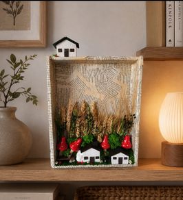 handmade frame with dry flowers!
