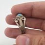15 Rustic Brass Rings Mixed Traditional Glass & Stone Ring Collection Image 4