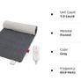 Electric Heating Pads XL with Auto Shut Off, Washable & Moist Heat Option, 3 Heat Levels, Heated Pad for Neck and Shoulders, 12"x24" Image 7