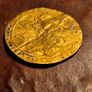 Cheap Hammered Gold Coin! French Charles 7th Demi Ecu, 1422-1461. OFFERS WELCOME. Image 4